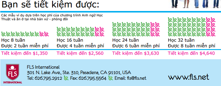 Nhiều tuần học miễn phí với FLS xuân 2013 – Du học Mỹ